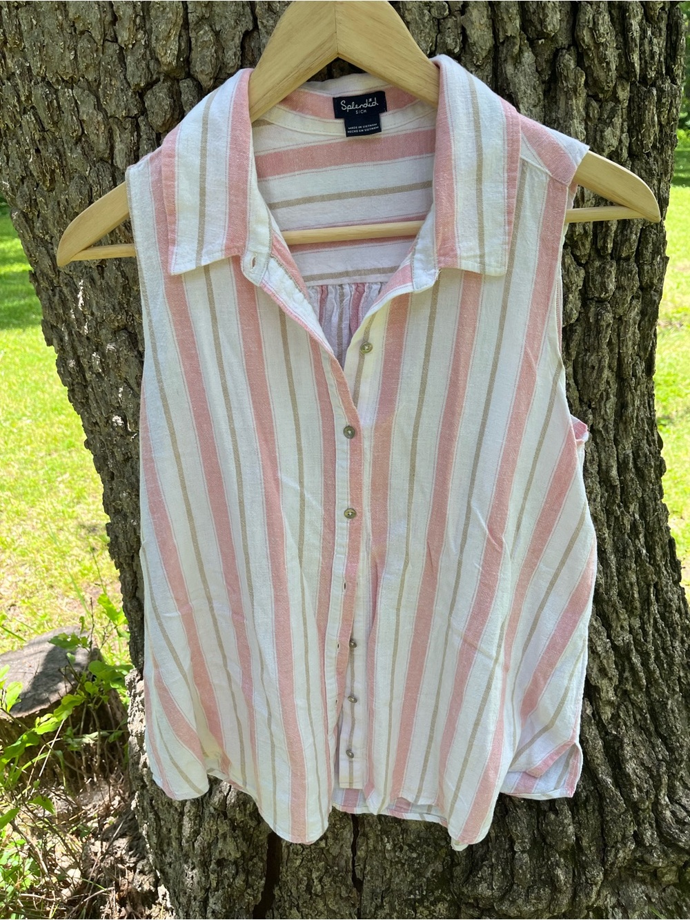 ⭐️Splendid Striped Sleeveless Blouse in size S
